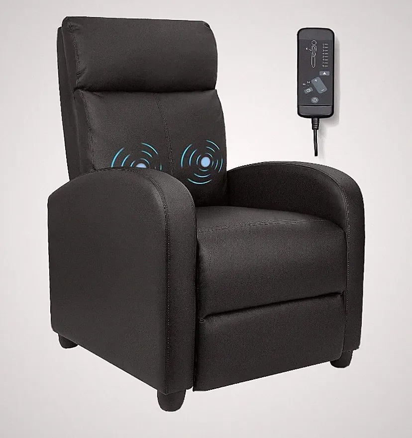 Homall Massage Recliner Chair Single Sofa Chair Small Recliner Home Seating