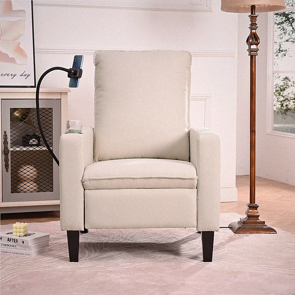 Recliner Chairs for Adults, Adjustable Recliner Sofa with Mobile Phone Holder